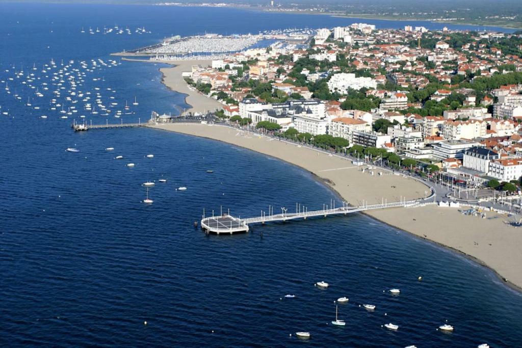 Bel Appt T2 centre-ville d'Arcachon avec terrasse et parking Extérieur photo